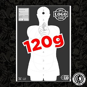 Silhueta Humanoide Com Sua Marca - Somente Uma Cor | 120gr