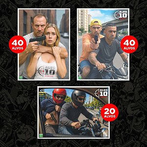 Kit Ocorrência VCQB | 100 Alvos Realistas | Treinamento Embarcado