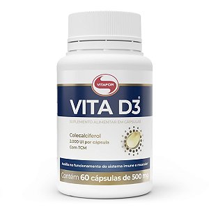 Vitamina D3 2000ui (60 Cápsulas) - Vitafor