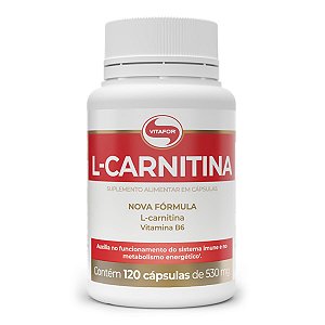 L-Carnitina 500mg (120 Cápsulas) - Vitafor