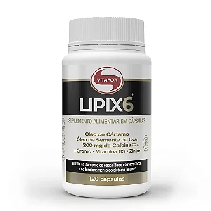 Lipix 6 Vitafor 120 Cápsulas - FRETE GRÁTIS