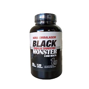 Tribulus Terrestris 1000mg Com Maca Peruana Black Monster (120 Cápsulas) - Natuviva