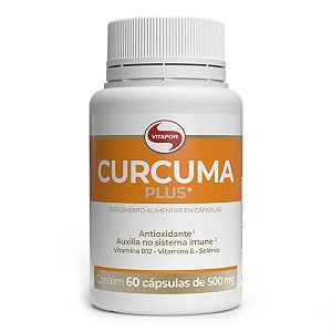 Cúrcuma Plus 500mg (60 Cápsulas) - Vitafor