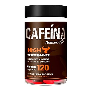 Cafeína 400mg (120 Cápsulas)  - Romanutry