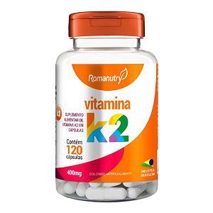 Vitamina K2 (120 Cápsulas)  - Romanutry