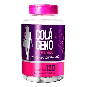 Colágeno Hidrolisado Com Vitamina C (120 capsulas) - Natuvite