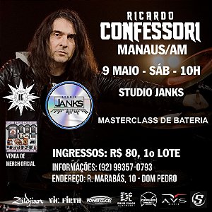 Ingresso Masterclass R.Confessori em Manaus/AM - 9/05/2026