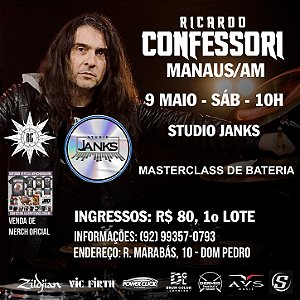 Promoção concurso Ingresso Masterclass R.Confessori em Manaus/AM - 9/05/2026