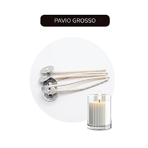 PAVIO GROSSO PARAFINADO - 10 UNIDADES