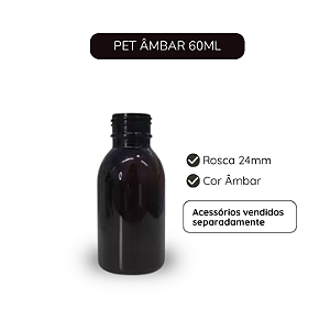 PET AMBAR 60ML R24MM