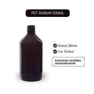 PET AMBAR 500ML R28MM