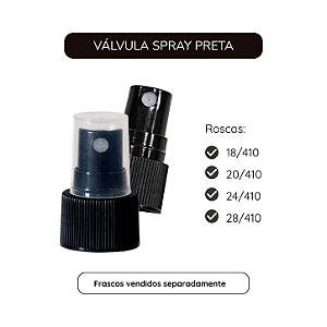 VÁLVULA SPRAY PRETA