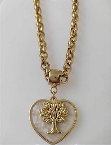 Colar Coracao e Arvore da vida