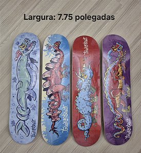 SKATE COMPLETO - KIT 4 - SHAPE 7,75" ATÉ 8,5" / RODAS 56mm + ROLAMENTOS PRO