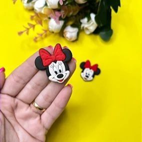 Aplique Emborrachado Minnie Vermelho - Unidade