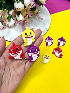 Aplique Emborrachado Baby Shark - Unidade