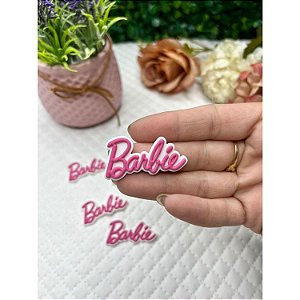Aplique Emborrachado Barbie (letra rosa) - Unidade
