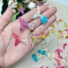 Aplique de Resina Cauda de Sereia - Unidade