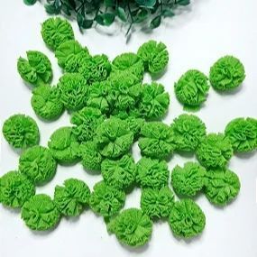Pompom de Malha (Renda) - 2,5cm - Verde Grama - Unidade