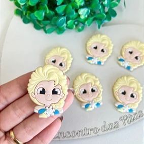 Aplique Emborrachado Princesa Elsa - Unidade