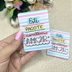 Tag de Agradecimento 5x7cm - modelo 7 - 10 unidades