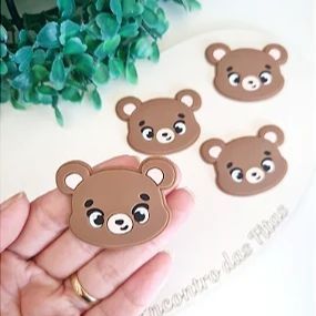 Aplique Emborrachado Yama Urso - Unidade