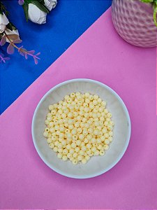 Miçanga Bola Leitosa 6mm 20 gramas - Off White