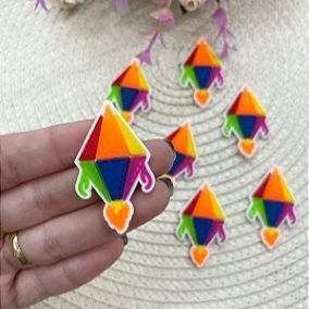 Aplique Emborrachado Balão de São João - Unidade
