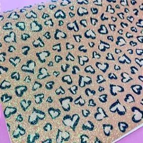 Lonita de Glitter Fino Marrom de Oncinha - 25x40cm