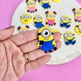 Aplique Emborrachado Minions Stuart- Unidade