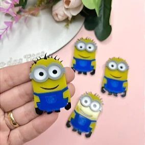 Aplique de Acrílico Duplo Minions Mark - Unidade
