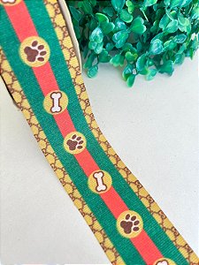 Fita de Gorgorão Estampada 38mm Art Fitas - Pet Griffe