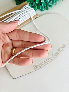 Elástico Roliço 2,8mm Branco - Metro