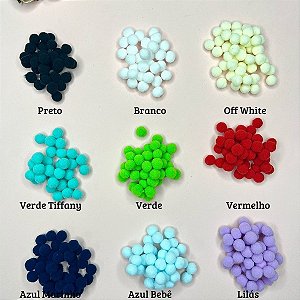 Pompom Bolinha 1cm - 50 unidades