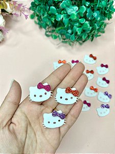 Aplique de EVA Hello Kit Com Lacinho - Unidade