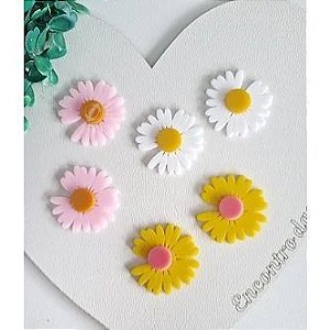 FLOR DE ACRILICO MARGARIDA - UNIDADE