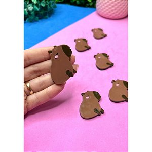 Aplique de Acrílico Capivara - Unidade