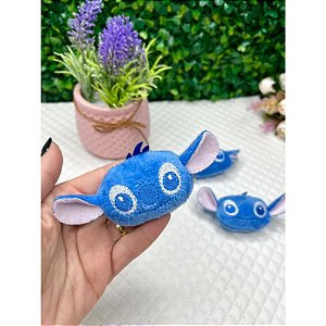 Aplique Stitch de Pelúcia 5cm - Unidade