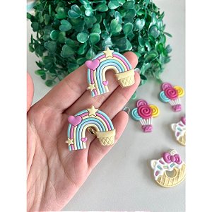 Aplique Emborrachado Arco Íris de Doce - Unidade
