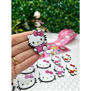 Aplique Emborrachado Hello Kitty Corpinho Rosa - Unidade