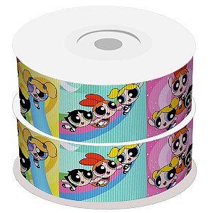 Fita de Gorgorão Estampado Sakura 38mm Meninas Super Poderosas - Metro