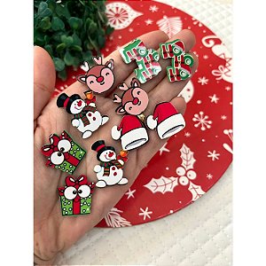 Aplique em E.V.A Natal - Kit Modelo 2 - 10 Unidades Mistas