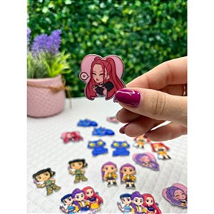 Aplique de Acrílico Guerreira do Kpop Mira Rostinho - Unidade