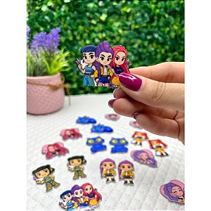 Aplique de Acrílico Guerreira Trio - Unidade