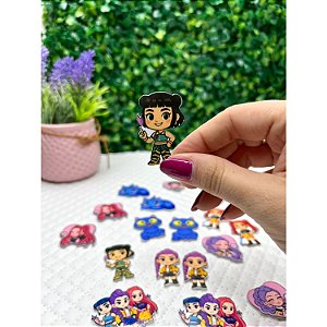 Aplique de Acrílico Guerreira do Kpop Zoey - Unidade