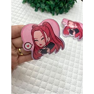 Aplique de Acrílico Guerreira do Kpop Mira Curvado para Tiara - Unidade