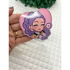 Aplique de Acrílico Guerreira do Kpop Rumi Curvado para Tiara - Unidade