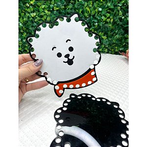 Placa de Acrílico BTS RJ (Jin) para Bolsa de Fio de Malha