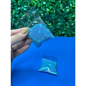 Paetê Mini Coração 10g - Azul