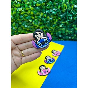 Aplique Emborrachado Stitch e Lilo - Unidade